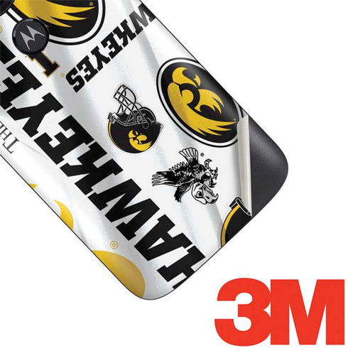 University of Iowa Hawkeyes Pattern Moto E5 Play Skin